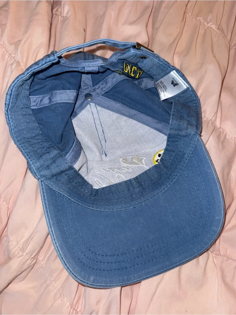 Pura Vida Light Blue Pineapple Patch Hat costa rica